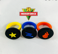 1 Set of 3-pack SHK Power Rings +Plush Buddies from SuperHeroKids